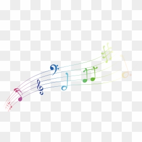 Musical Note Graphic Design Musical Notation - Colors Musical Notes Png, Transparent Png - color music notes png