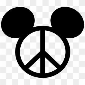 Peace Symbol, HD Png Download - mickey ears png