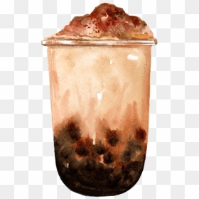 Bubble Tea Watercolor Print, HD Png Download - bubble tea png