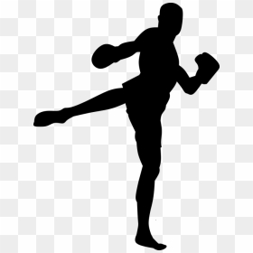 Kickboxing Silhouette, HD Png Download - boxer png
