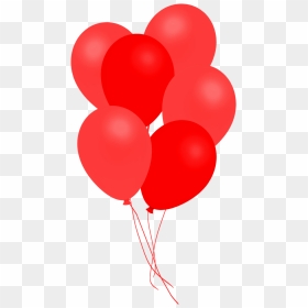 Bunch Of Red Balloons Clipart - Hot Pink Balloons Png, Transparent Png - balloon clipart png
