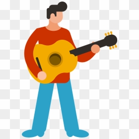 Music Guitar Guitalist Clipart - Guitar, HD Png Download - musician png