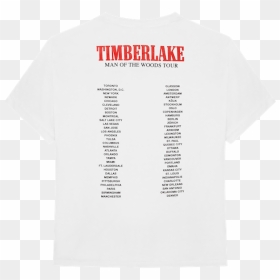 Justin Timberlake Heron Preston Man Of The Woods Merchandise - Active Shirt, HD Png Download - justin timberlake png