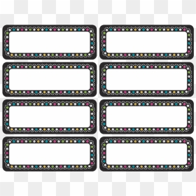 Clingy Thingies Chalkboard Brights Mini Labels - Chalkboard Background Brights, HD Png Download - chalkboard banner png