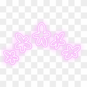 Neon Transparent Flower Crown - Transparent Flower Crown Neon, HD Png Download - purple flower crown png