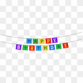 Happy Birthday Banner Clip Art Transparent - Happy Birthday Banner Png, Png Download - banner clip art png