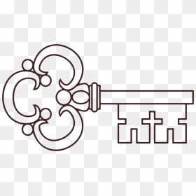 Ornate Key Clip Arts - Anahtar Ve Kilit Çizimi, HD Png Download - key icon png