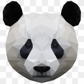 Pandapolygonartportfolio - Cabeza De Oso De Peluche, HD Png Download - polygon png