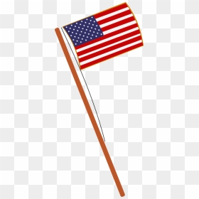 Waving American Flag Clip Art - Small Us Flag Drawing, HD Png Download - united states flag png