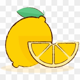 Lemon Hand Drawn Cartoon Gourmet Png And Vector Image - Lemon Cartoon Png, Transparent Png - cartoon hand png