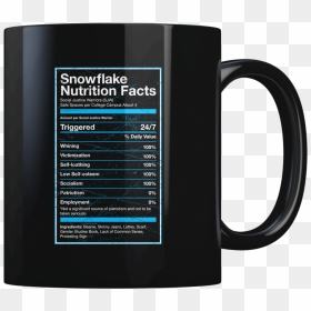Snowflake Social Justice Warrior, HD Png Download - nutrition facts png