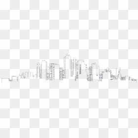 Black Skyline Template - Houston Skyline Outline Transparent, HD Png Download - houston skyline outline png
