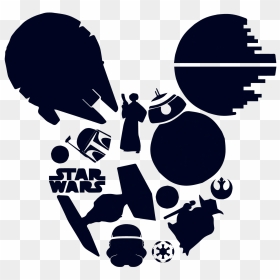Star Wars Mickey Head, HD Png Download - mickey ears png