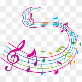 Music Notes Color Png Clipart , Png Download - Notas Musicales De Colores, Transparent Png - color music notes png