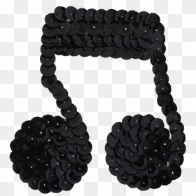 Music Note Sequin Applique - Dumbbell, HD Png Download - color music notes png