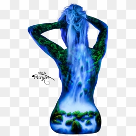 Psp Tubes & Créations De Maryse - Waterfall Body Paint, HD Png Download - psp png