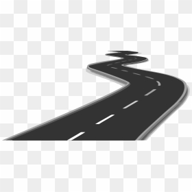 Drawn Road Curved - Graphic Of A Road, HD Png Download - curved road png