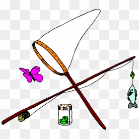 Bug Catcher Clip Art, HD Png Download - fishing net png