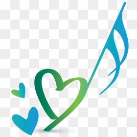 Heart Music Clipart, HD Png Download - color music notes png