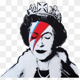 Queen As Ziggy Stardust , Png Download - Banksy Queen, Transparent Png - stardust png