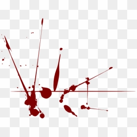 Blood Clipart Slash - Vector Image Blood Splatter, HD Png Download - vhv