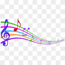 #music #musical #musica #note #musicnotes #dance #colorful - Colorful Music Notes Clipart, HD Png Download - color music notes png