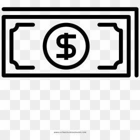 Dollars Coloring Page - Commision Icon, HD Png Download - dolares png