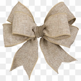 Napkin, Place Card And Guest Favor Decor Tagged "ribbons - Transparent Burlap Bow, HD Png Download - rustic png