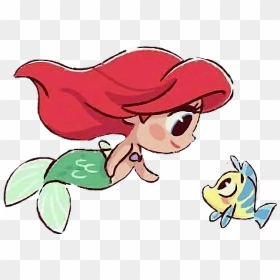 Transparent Ariel And Flounder Clipart - Ariel And Flounder Cute, HD Png Download - flounder png