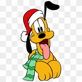 Mickey Mouse Christmas Clip Art 5 - Christmas Pluto Clipart, HD Png Download - pluto png
