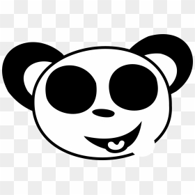 Panda Face Emoji - Coloring Sheet Of A Panda Face, HD Png Download - panda face png