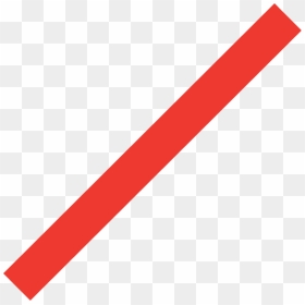 Forward Slash Symbol - Red Crayon Clipart, HD Png Download - red slash png