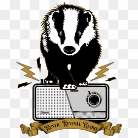 Rrr Radio For Black Websit3 - Badger Clipart, HD Png Download - rustic png