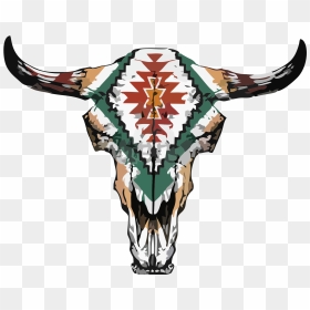 Cow Skull Tattoo Cartoon, HD Png Download - deer skull png