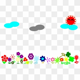 Flower Field Clip Arts - Flower Field Clip Art, HD Png Download - field png