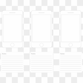 Iphone Mobile Apps Design Template Main Image - Iphone App Design Template, HD Png Download - iphone template png
