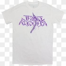 White And Purple T Shirt, HD Png Download - purple lightning png