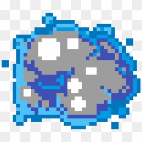 Pixel Art Explosion Png, Transparent Png - blue explosion png