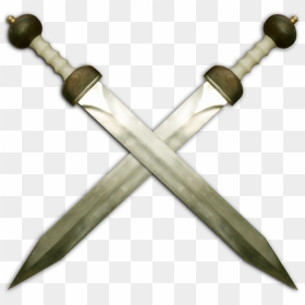Crossed Gladii - Crossed Gladius Png, Transparent Png - combat knife png