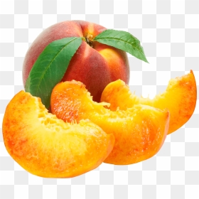 Yummy Peach - Sliced Peaches Png, Transparent Png - peaches png