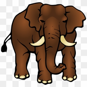 Asian Elephant Clipart Large Elephant Free Clipart - Large Clipart, HD Png Download - elephant clipart png