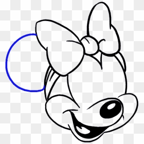 How To Draw Minnie Mouse - Baby Minnie Mouse Drawing, HD Png Download - baby minnie mouse png