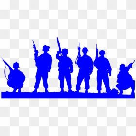 Thumb Image - Soldiers Black And White, HD Png Download - patriotic png