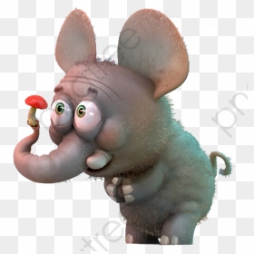 Transparent Funny Monkey Png - Funny Animated Cartoon Characters, Png Download - elephant clipart png