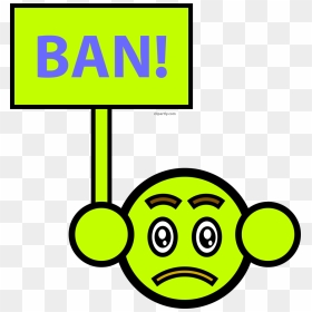 Fake Emoticon Ban Face Clipart Pngfake Emoticon Ban - Ban Clipart, Transparent Png - emoticon png