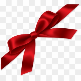 Thumb Image - Transparent Background Christmas Bow Png, Png Download - corner ribbon png