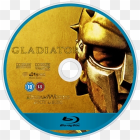 Gladiator Bluray Disc Image - Gladiator Blu Ray Label, HD Png Download - gladiator png