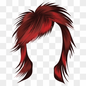 Hair Clipart Rock Star Hair, Hair Rock Star Hair Transparent - Rockstar Hair Clipart, HD Png Download - red hair png