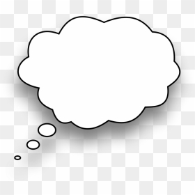 Thought Bubble Empty - Thinking Bubble, HD Png Download - thinking cloud png