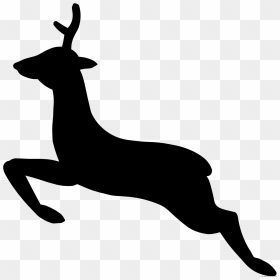 Hunting Clipart Deer Head - Person Sitting Down Silhouette, HD Png Download - deer skull png